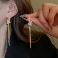 Long Chain Threader Earrings
