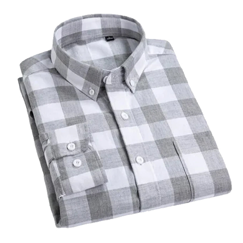 Men’s Professional Striped Formal Shirt – Cotton Fabric