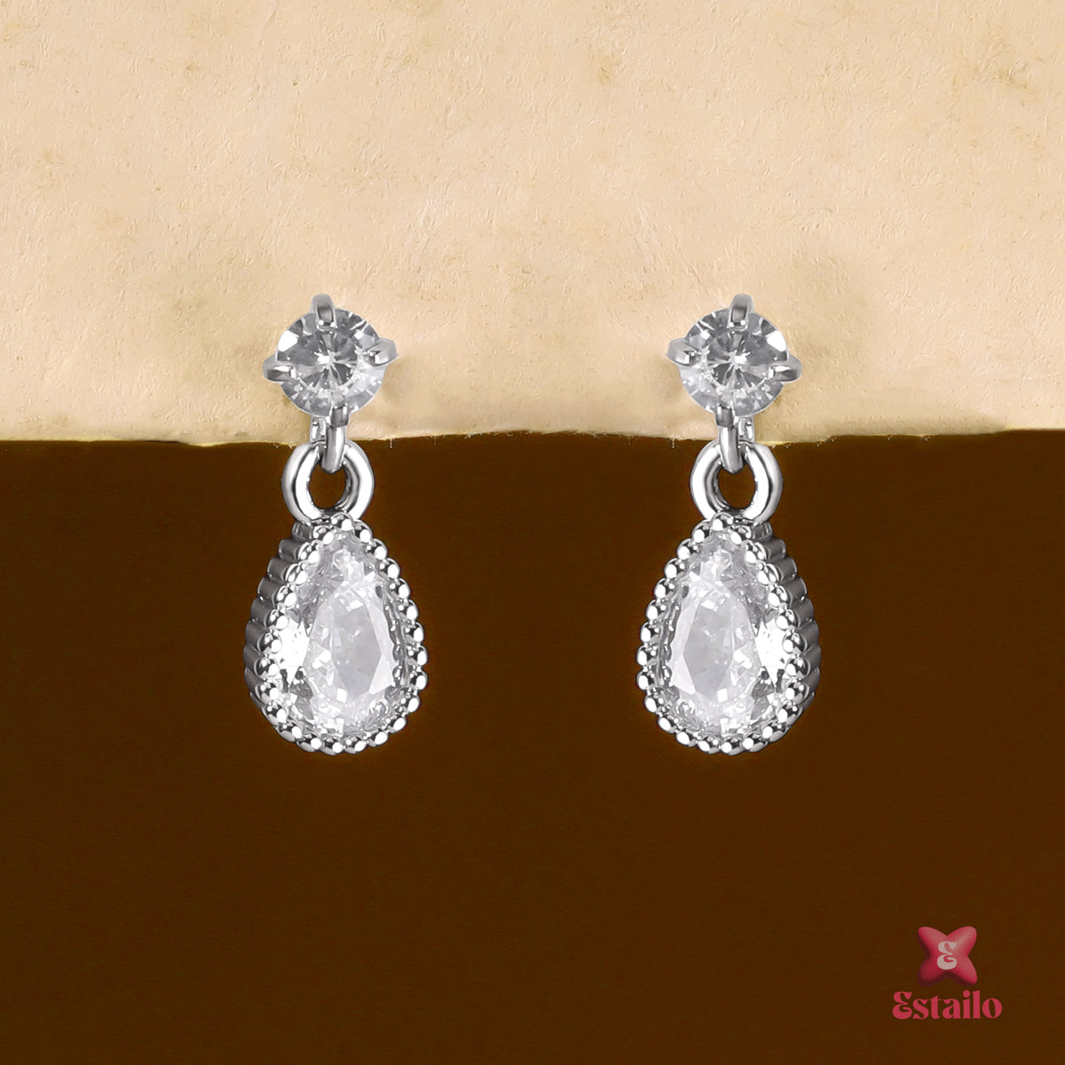 Celeste Stone Helix Earcuff Earring (Pair)