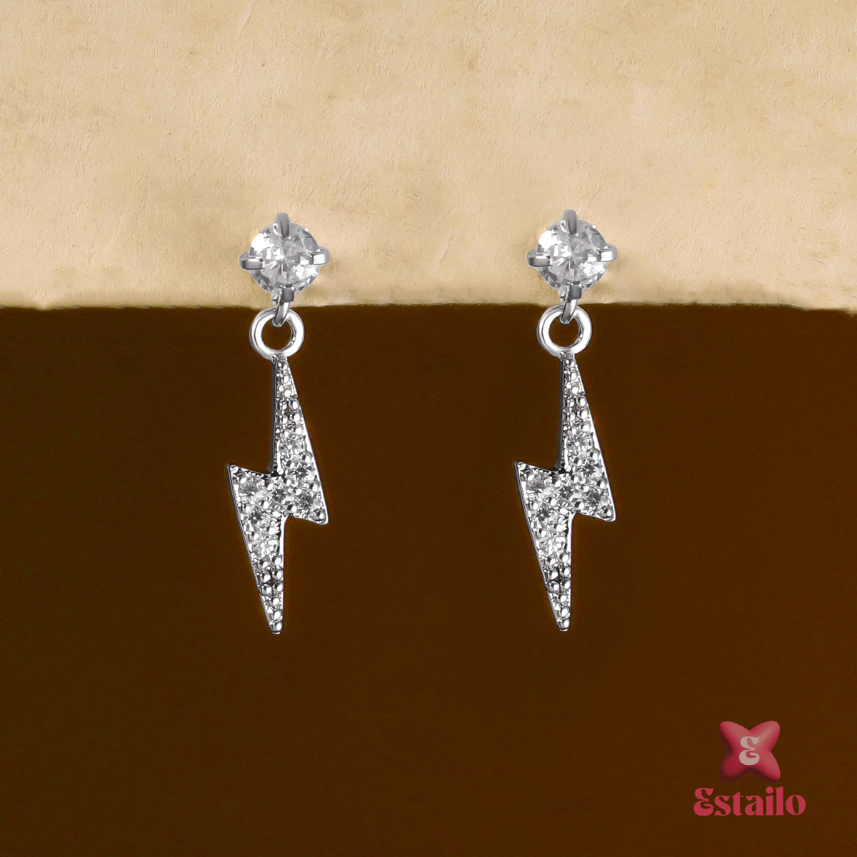 Bolt Drop Helix Earrcuff Earring (Pair)