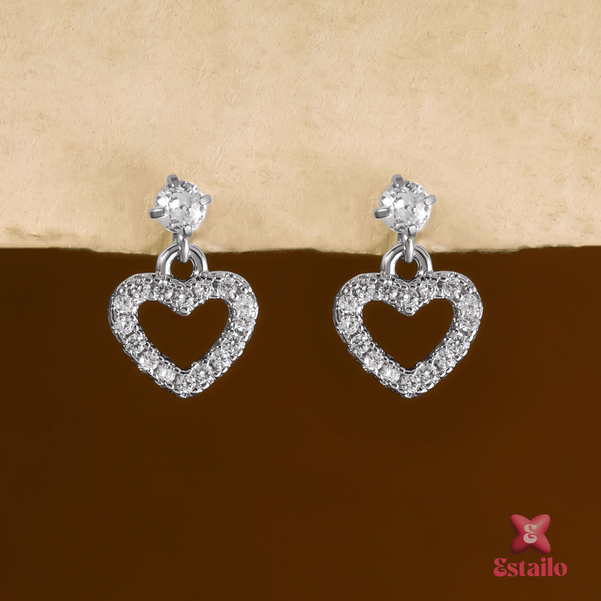 Elegant Heart Earcuff Earring (Pair)