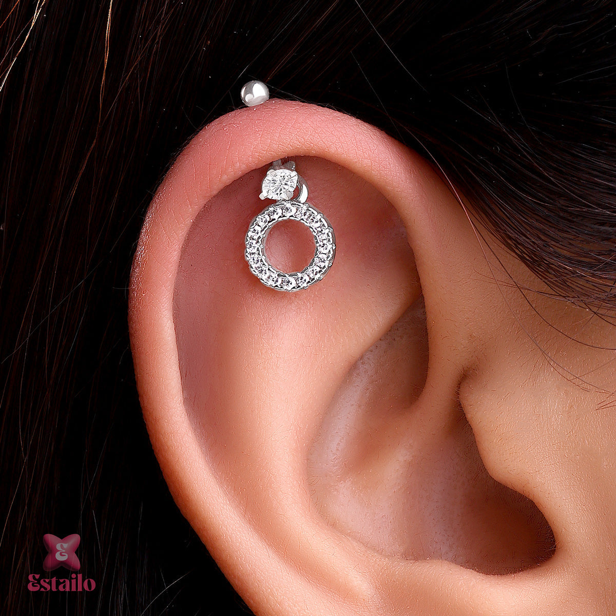 Royal Snow Earcuff Earring (Pair)