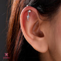 Bolt Drop Helix Earrcuff Earring (Pair)